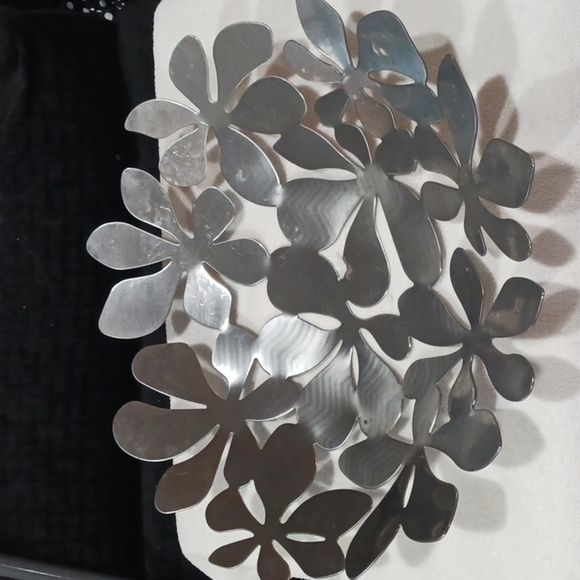 Stockholm Stainless Steel Floral Print Bowl. SET of 2. - Picture 7 of 12